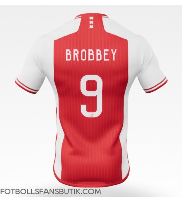 Ajax Brian Brobbey #9 Replika Hemmatröja 2023-24 Kortärmad